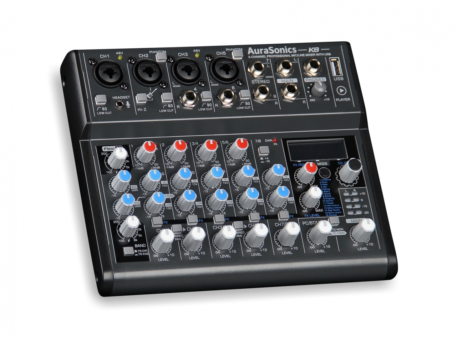 AuraSonics K8 компактный микшерный пульт в Лобне