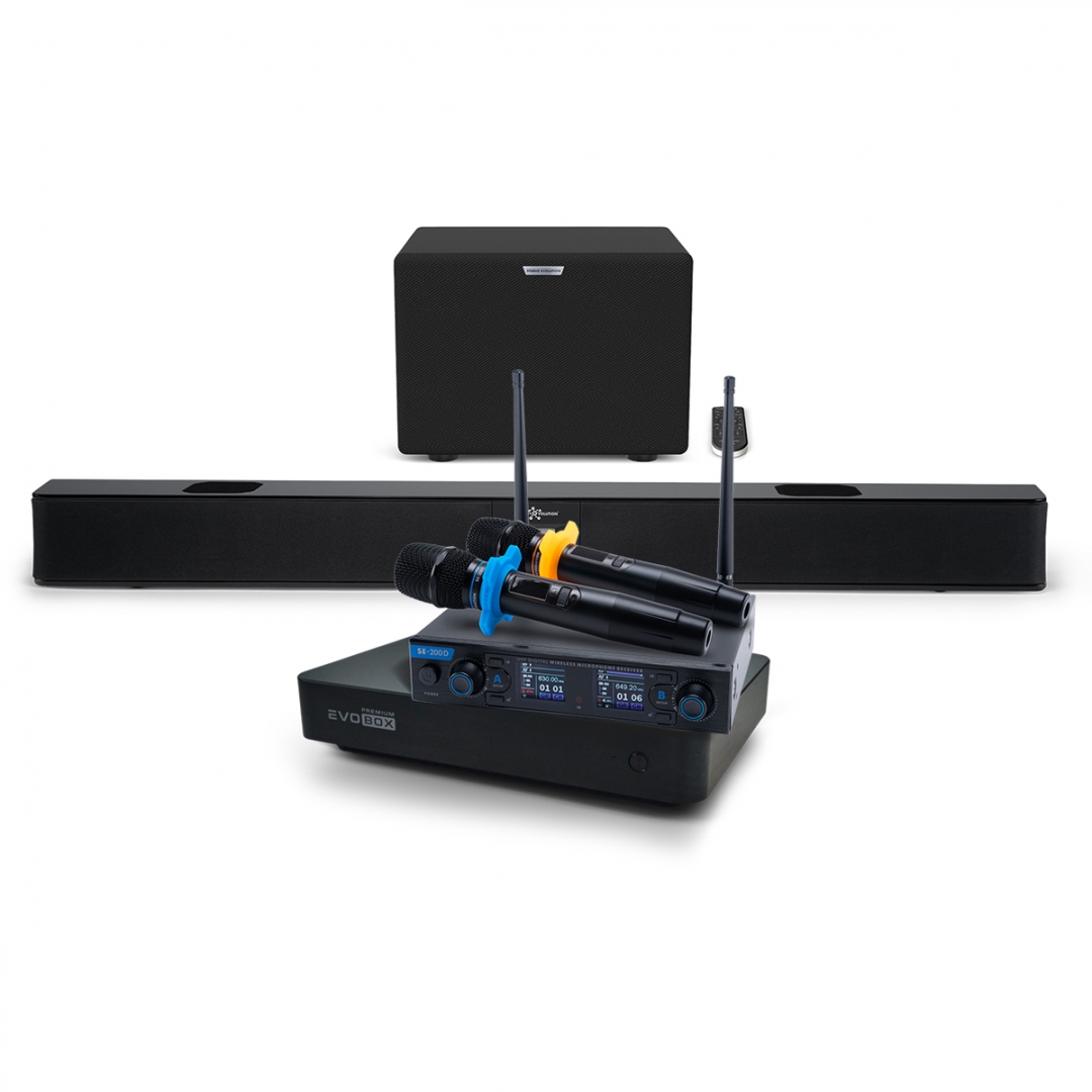 Hi-End караоке-система EVOBOX Premium + EvoSoundBar (саундбар с караоке) в Лобне