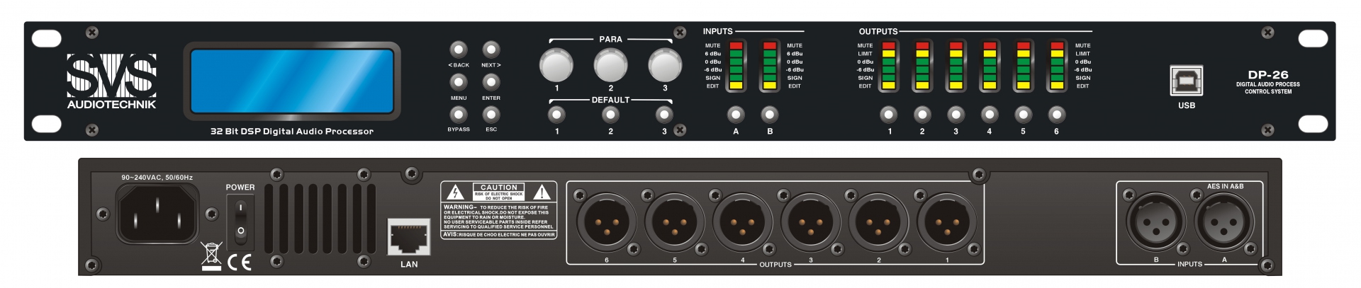SVS Audiotechnik DP-26 Цифровой процессор: 2 входа 6 выходов в Лобне