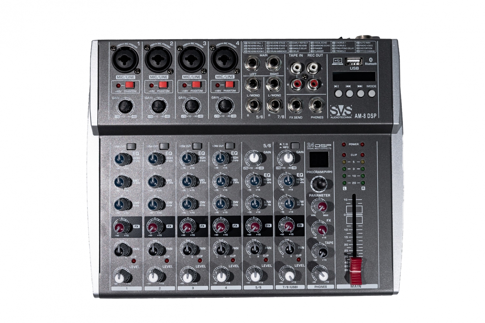 SVS Audiotechnik mixers AM-8 DSP Микшерный пульт аналоговый, 8-канальный в Лобне